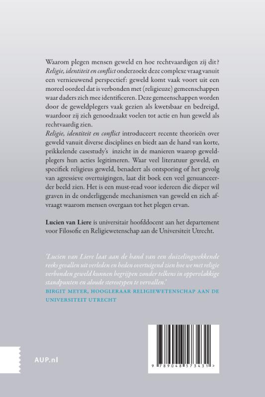 Achterkant van Religie, identiteit en conflict
