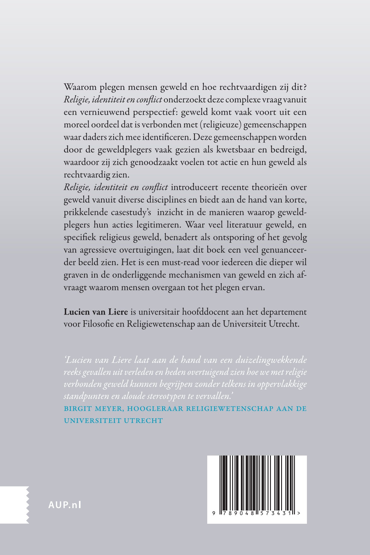Achterkant van Religie, identiteit en conflict