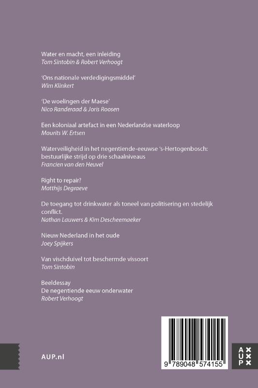 Achterkant van Water en macht
