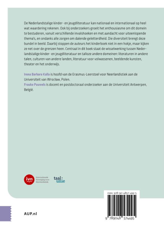 Achterkant van Het Nederlandstalige kinderboek