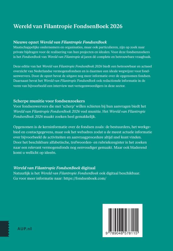 Achterkant van FondsenBoek 2026