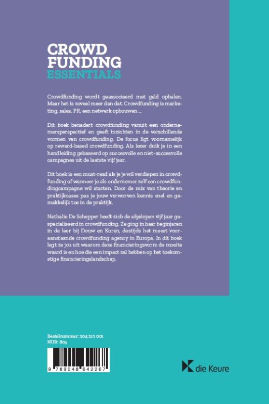 Achterkant van Crowdfunding Essentials