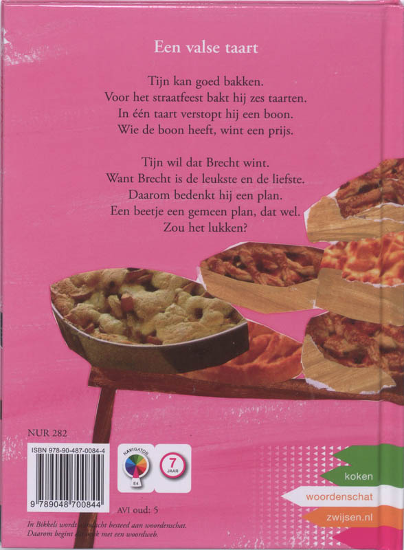 Achterkant van de valse taart