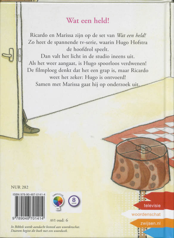 Achterkant van Wat een held!