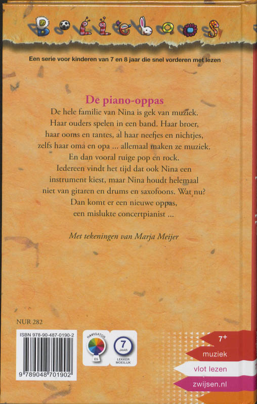 Achterkant van De piano-oppas
