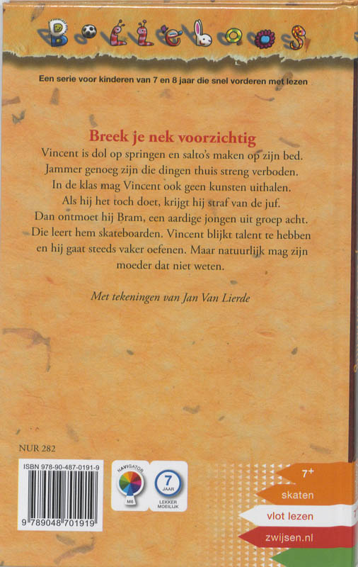 Achterkant van Breek je nek voorzichtig