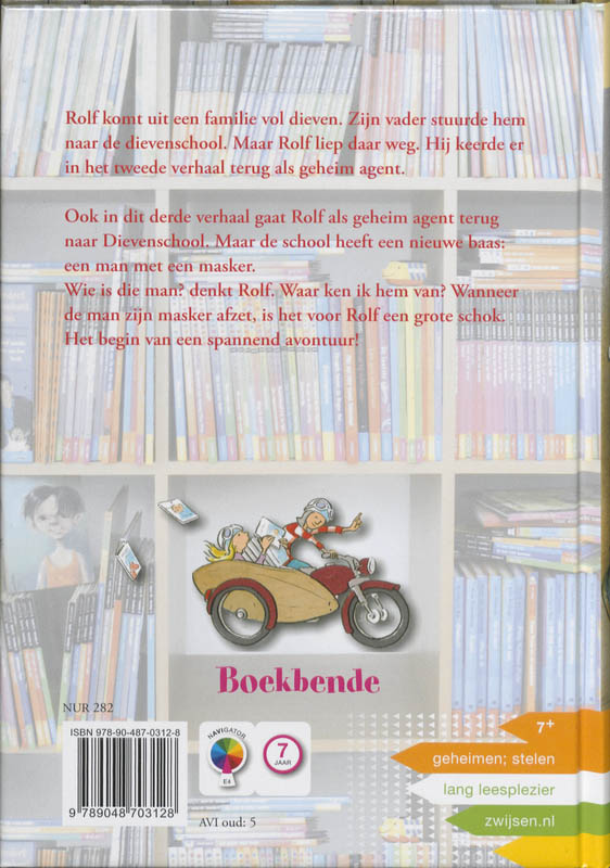 Achterkant van Terug naar dievenschool