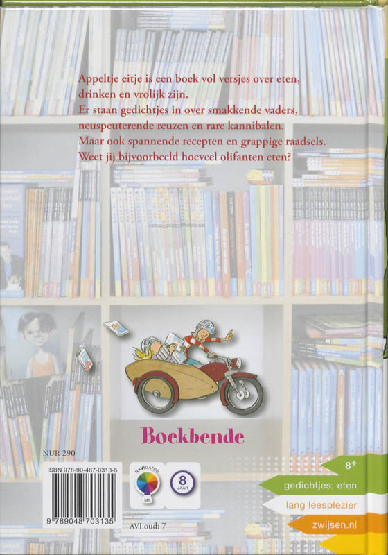 Achterkant van Appeltje eitje