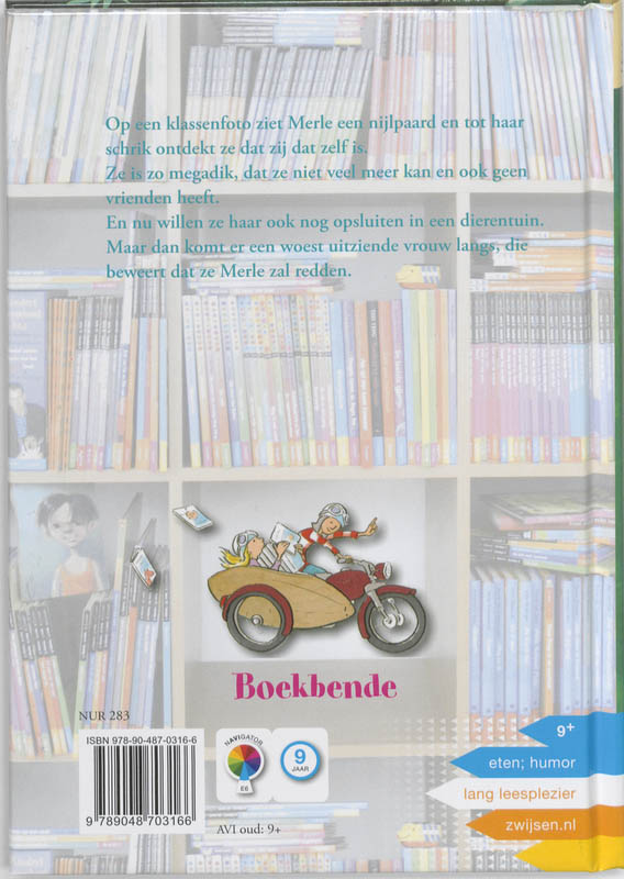 Achterkant van Dikkedunne Merle