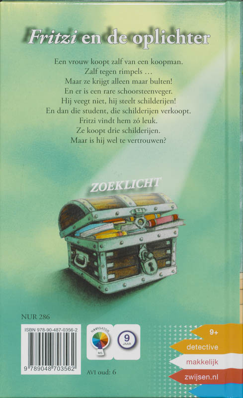 Achterkant van Fritzi en de oplichter