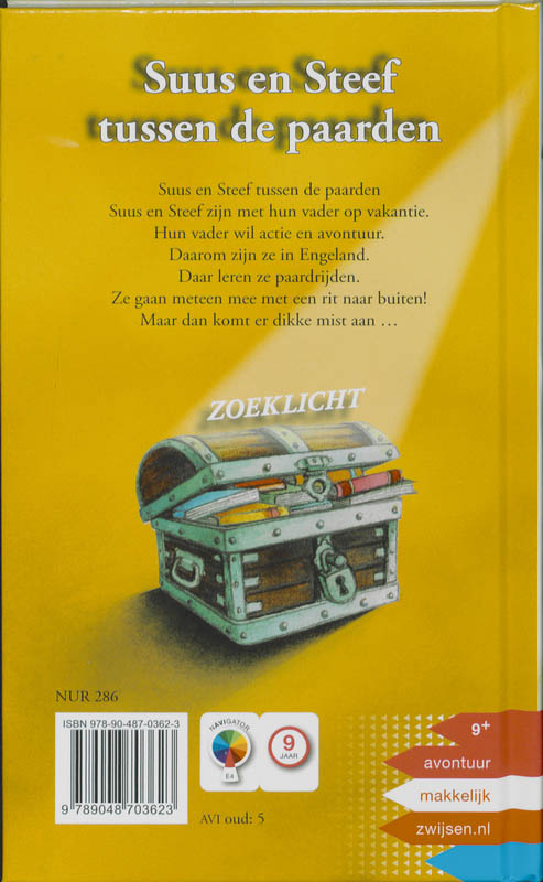Achterkant van Suus en Steef tussen de paarden
