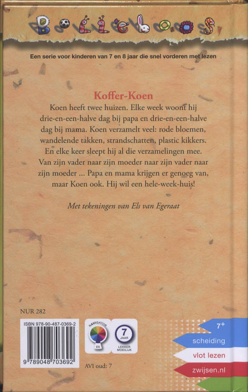 Achterkant van Koffer-Koen