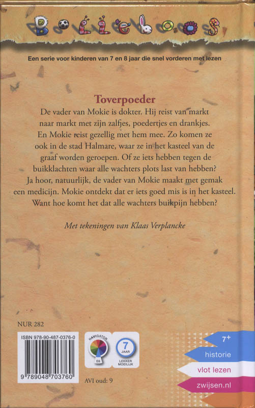 Achterkant van Toverpoeder
