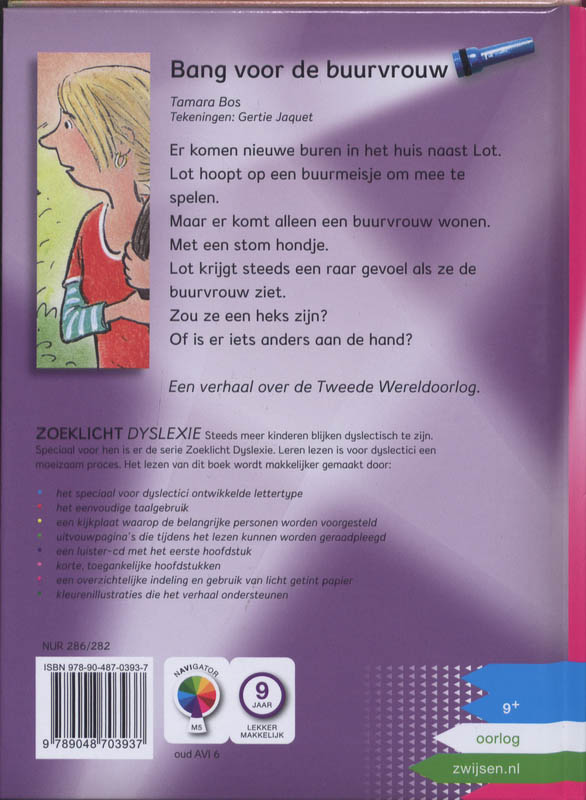 Achterkant van Bang voor de buurvrouw