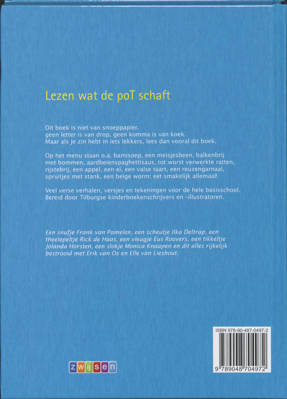 Achterkant van Lezen wat de pot schaft