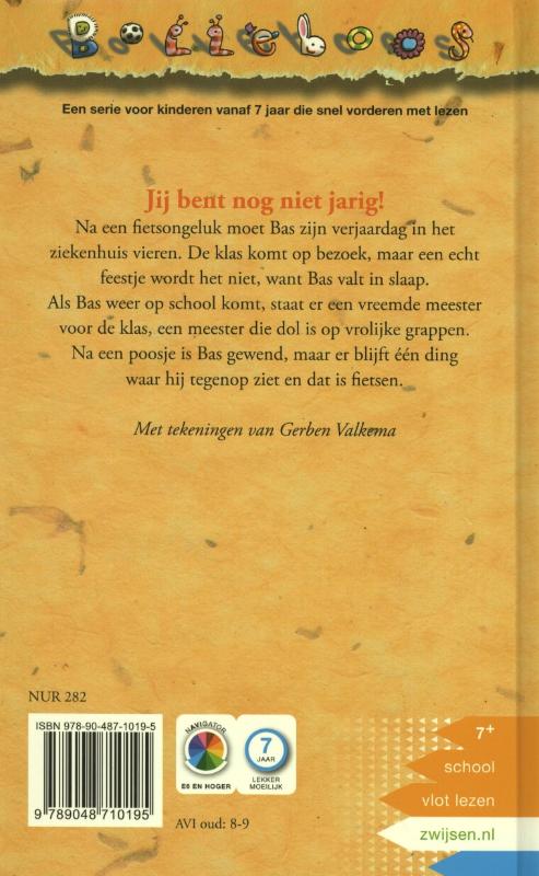 Achterkant van Jij bent nog niet jarig