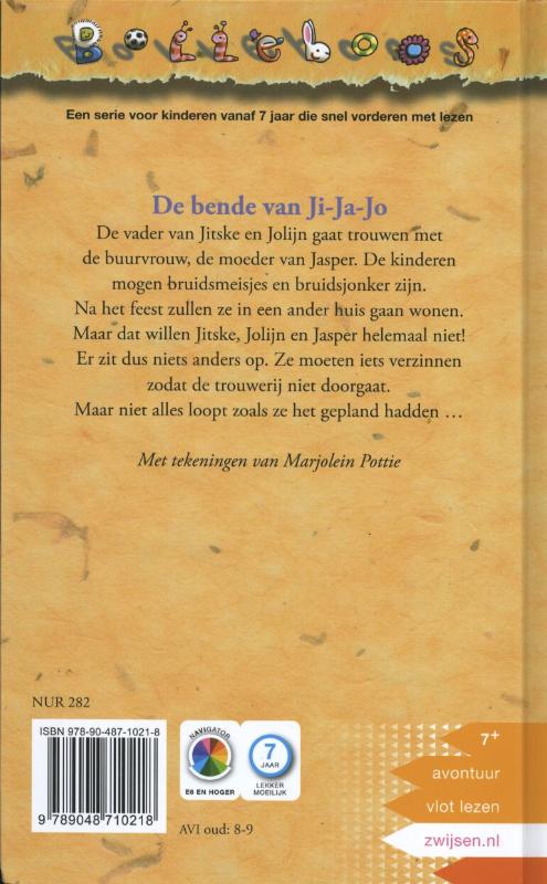 Achterkant van De bende van Ji-Ja-Jo