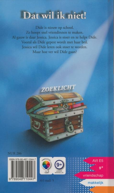 Achterkant van Dat wil ik niet!