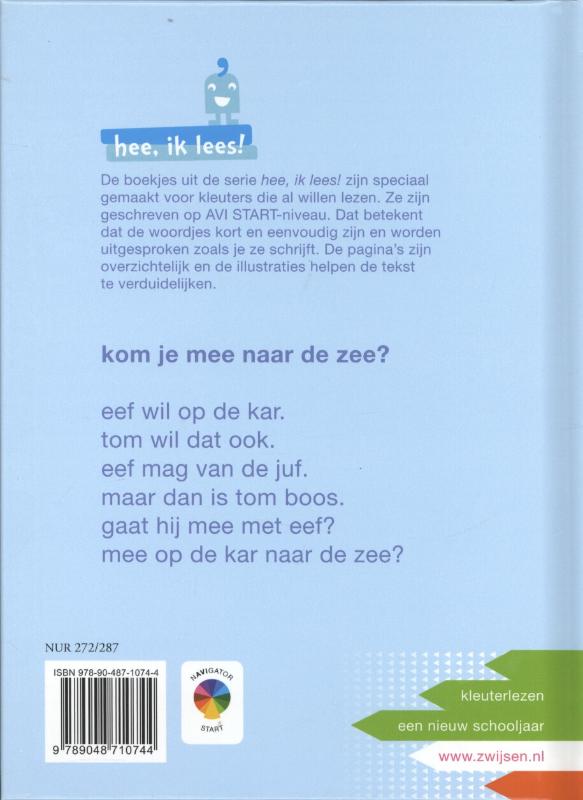 Achterkant van Kom je mee naar de zee?