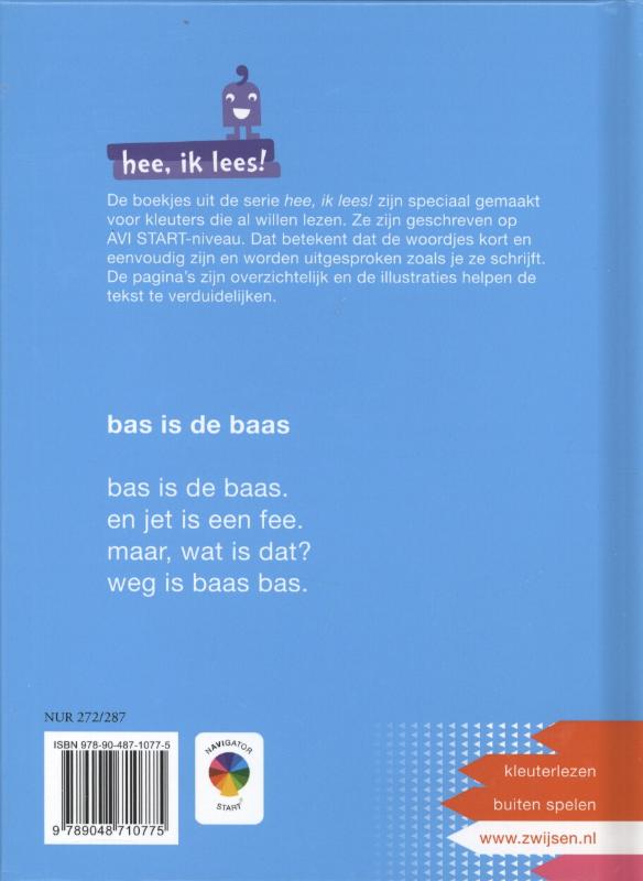 Achterkant van Bas is de baas
