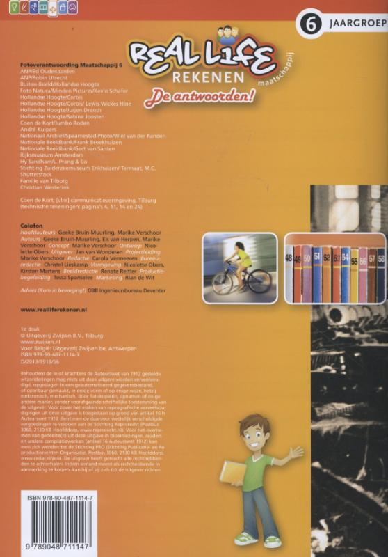 Achterkant van Antwoordenboek