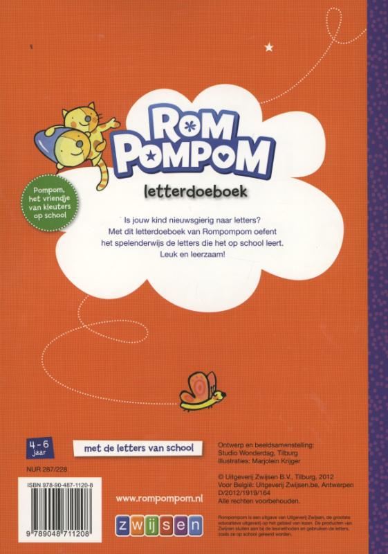Achterkant van Letterdoeboek