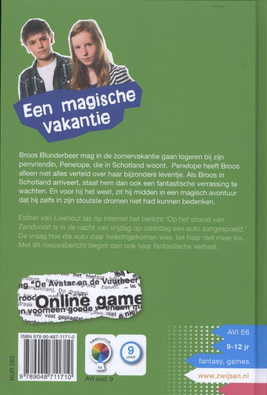 Achterkant van Een magische vakantie