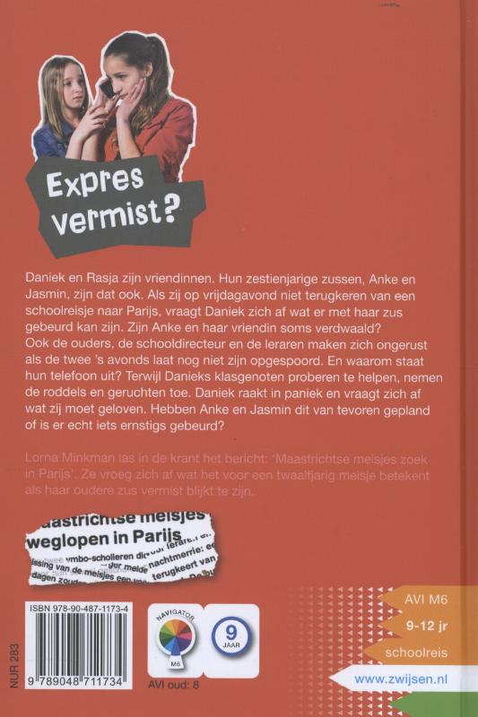 Achterkant van Expres vermist