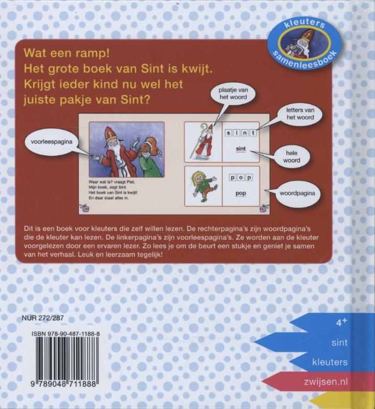 Achterkant van Het boek van sint
