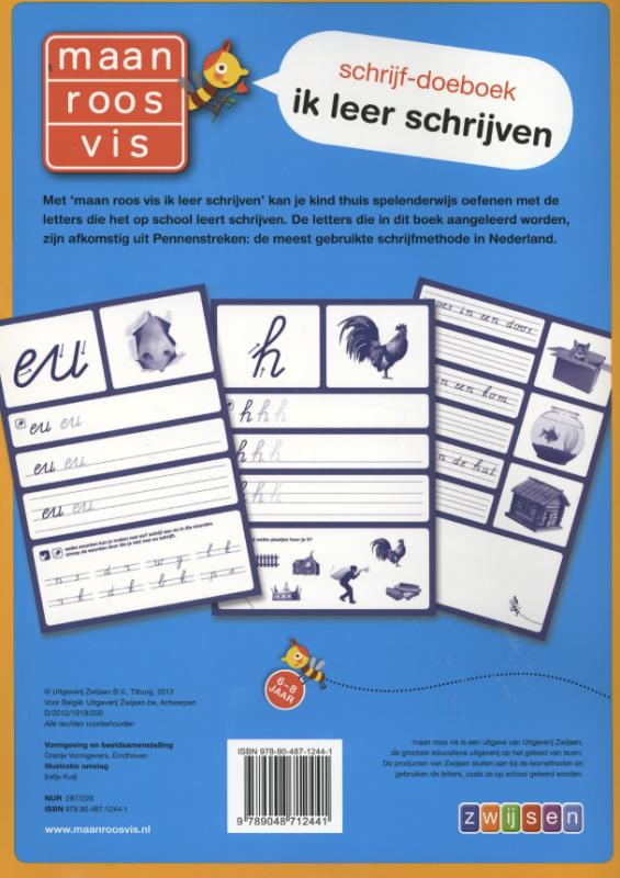 Achterkant van Ik leer schrijven