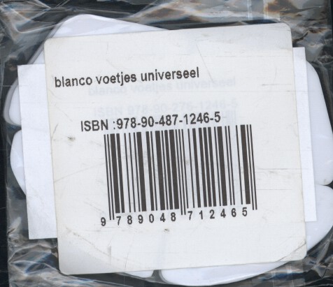 Achterkant van Blanco voetjes universeel