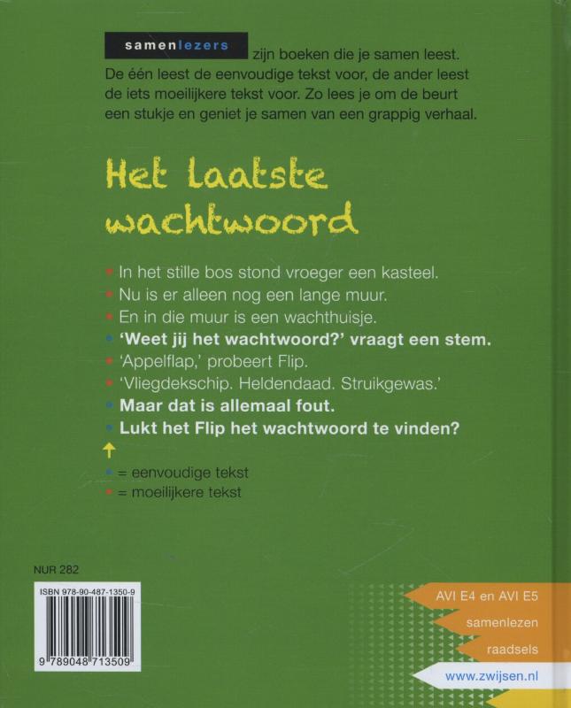 Achterkant van Het laatste wachtwoord
