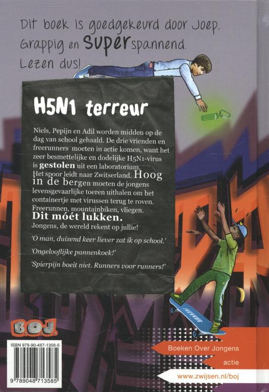 Achterkant van H5N1 terreur