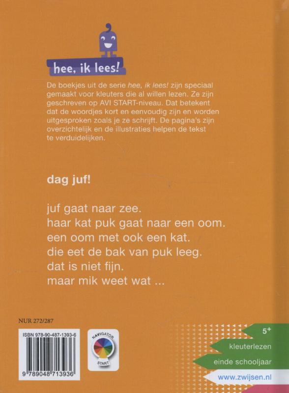 Achterkant van Dag juf!