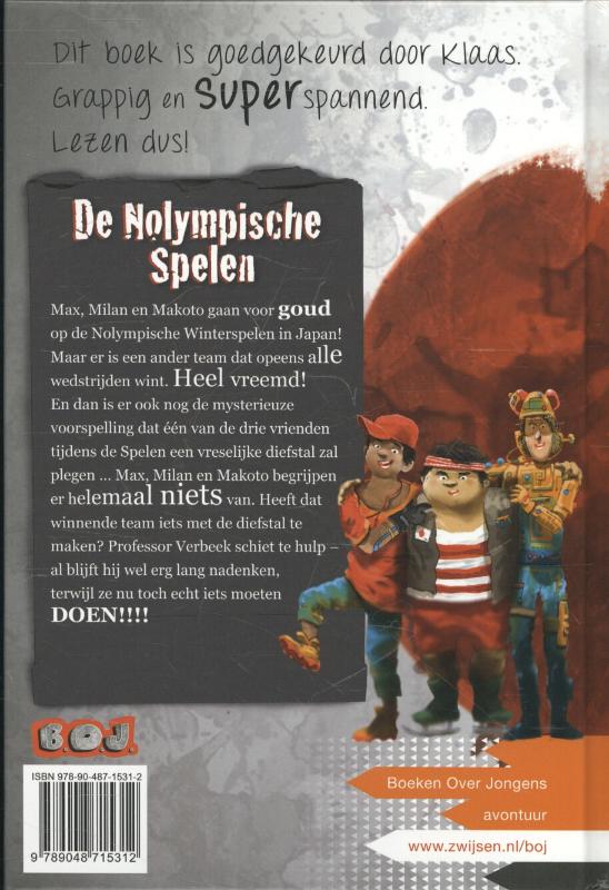 Achterkant van De Nolympische Spelen