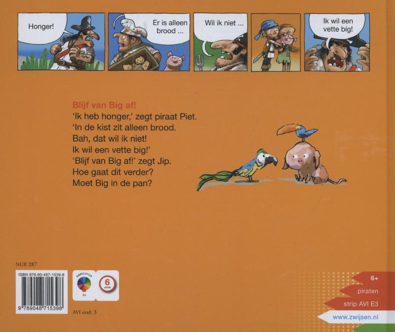 Achterkant van Blijf van big af!