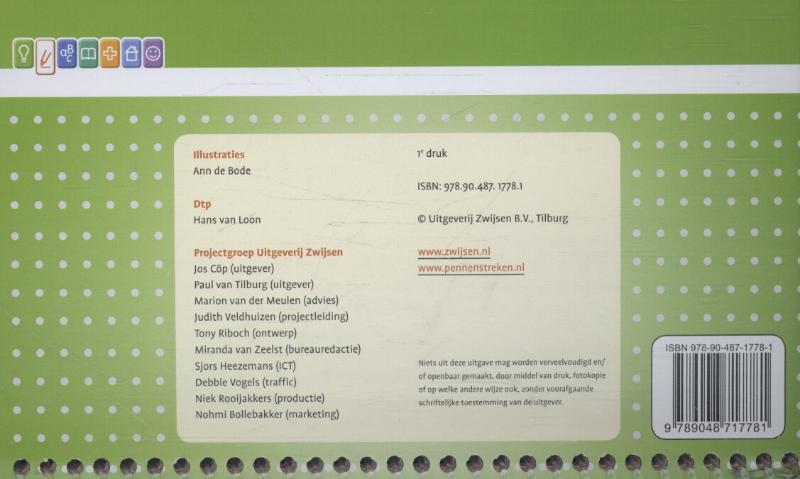 Achterkant van Uitlegkaarten