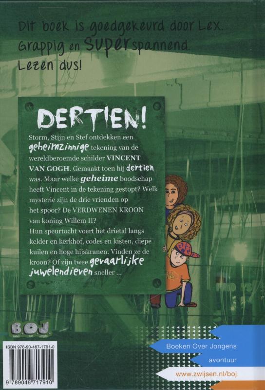 Achterkant van Dertien!