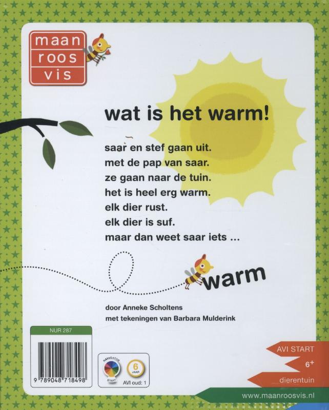 Achterkant van Wat is het warm!