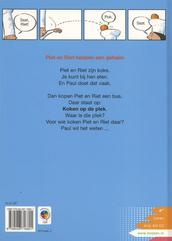 Achterkant van Piet en Riet hebben een geheim