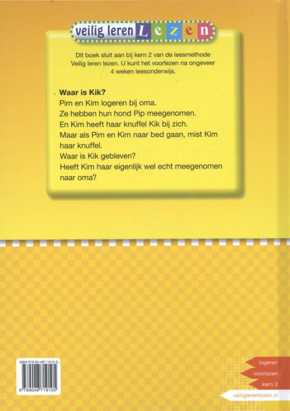Achterkant van Waar is Kik?