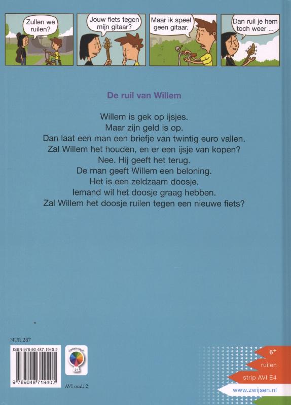Achterkant van De ruil van Willem