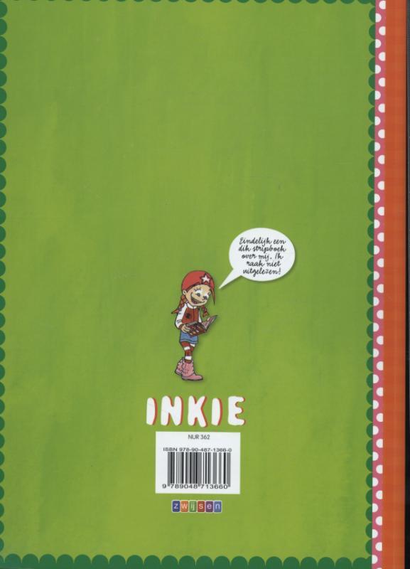 Achterkant van Inkie meer dan stripboek