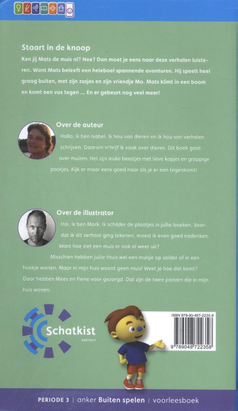 Achterkant van 3 Staart in de knoop