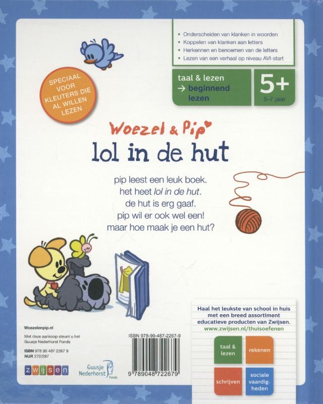 Achterkant van Lol in de hut