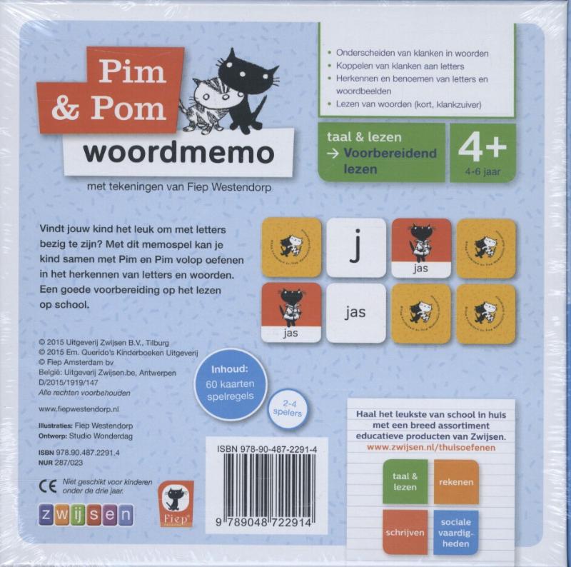 Achterkant van Woordmemo