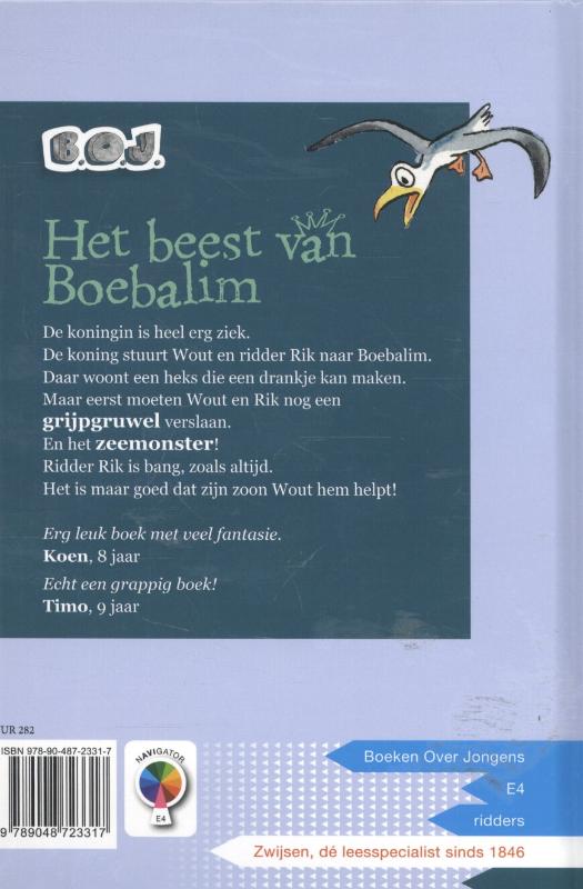Achterkant van Het beest van boebalim