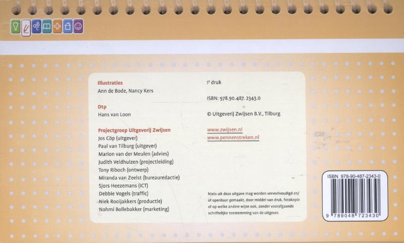 Achterkant van 3 t/m 8