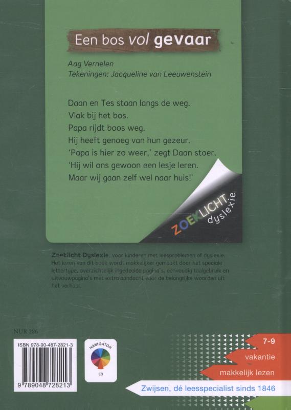 Achterkant van Een bos vol gevaar