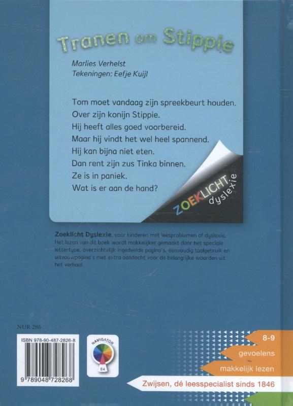 Achterkant van Tranen om Stippie